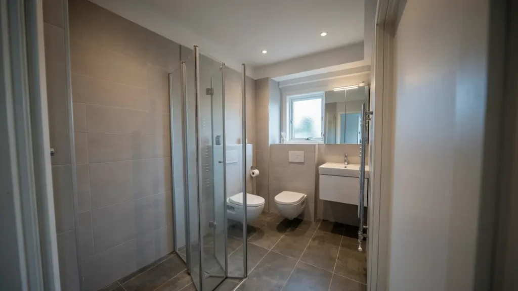 helrenovering av badrum med kakel och golvv rme i skokloster b lsta